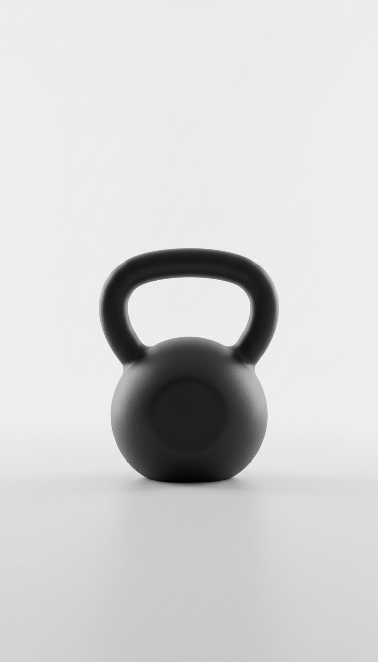 Kettlebell finition mate minimaliste
