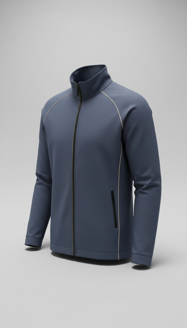 Veste de survêtement bleu graphite technique