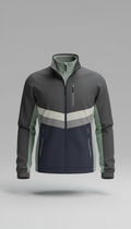 Veste athlétique zippée à superposition